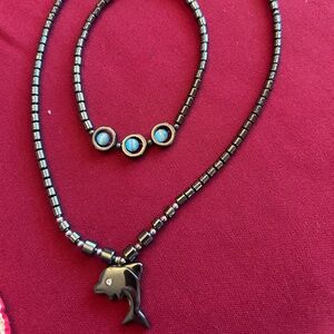 Dolphin Necklace and bracelet